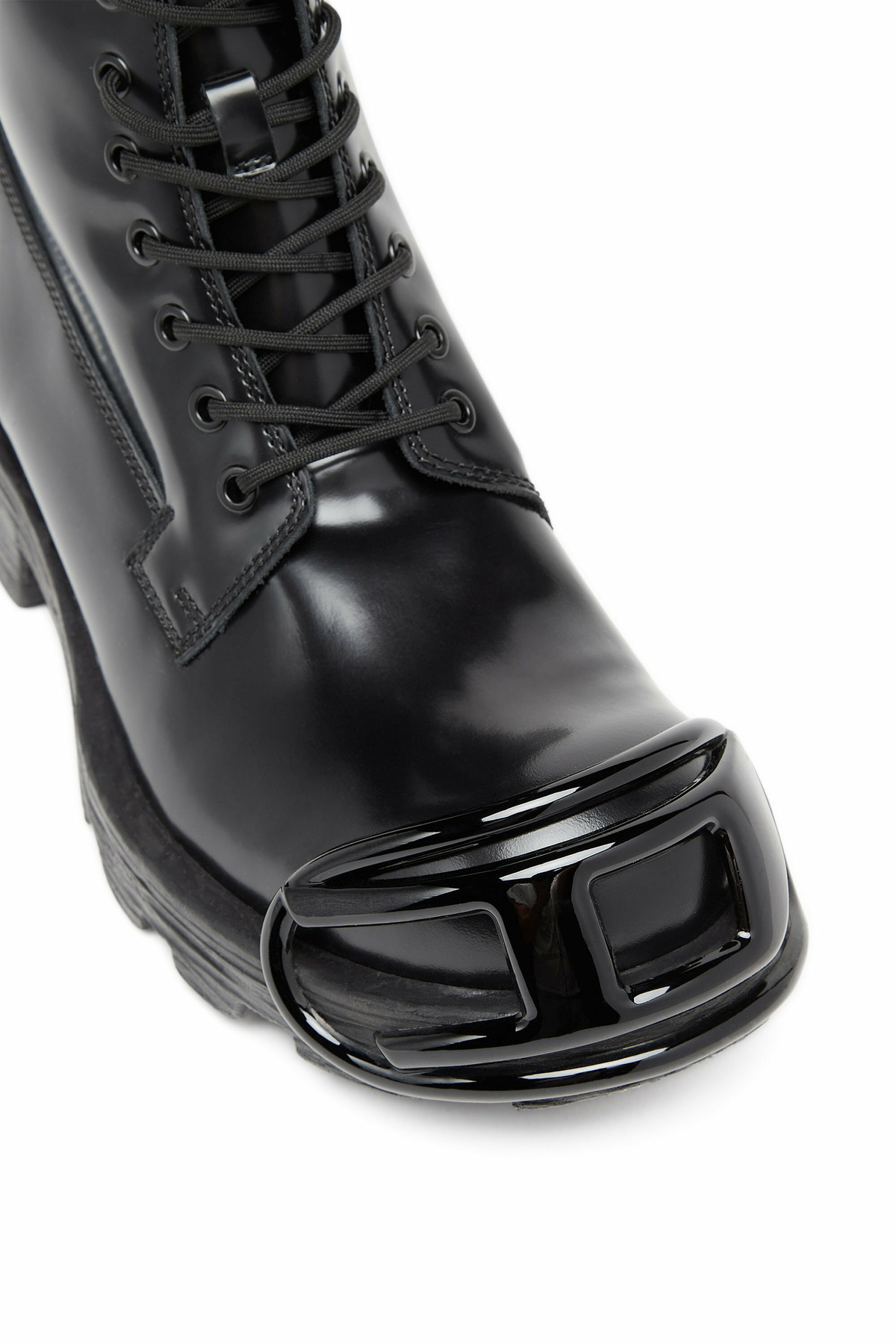 Diesel D-Hammer-Leather boots with oval D toe guard - Boots Mens 