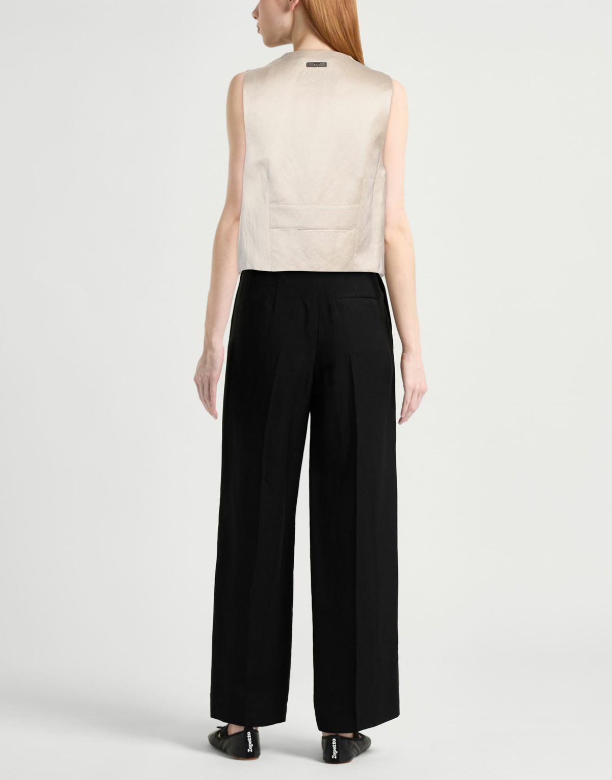 Peserico Womens Tailored Vest in Cream