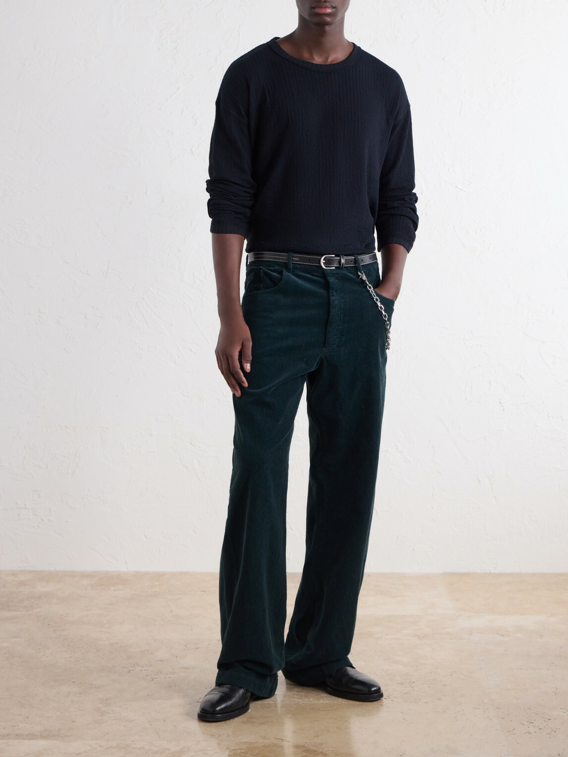 mfpen - Ribbed Organic Cotton Sweater - Black