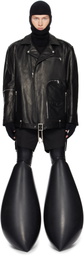 Rick Owens Black Porterville Jumbo Bauhaus Stooges Leather Jacket