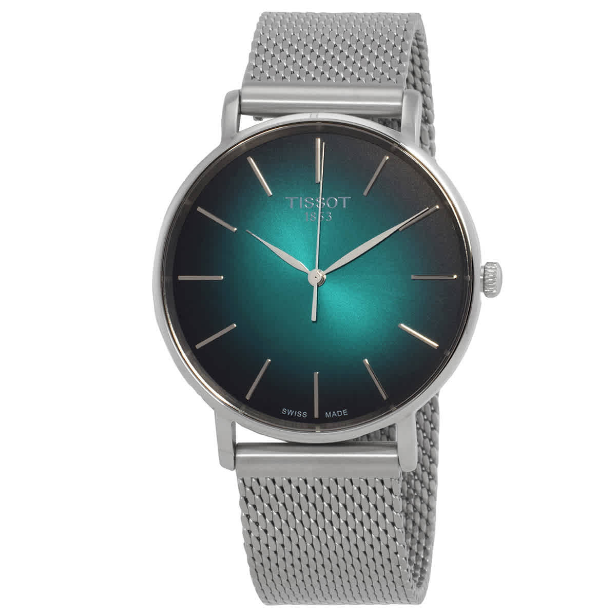 Tissot Everytime Quartz Graded Green-Black Dial Unisex Watch T143.410.11.091.00