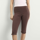 House Of Sunny Women's Classic Capri Pants in Coffee