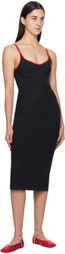 Paris Georgia Black & Red Parker Midi Dress