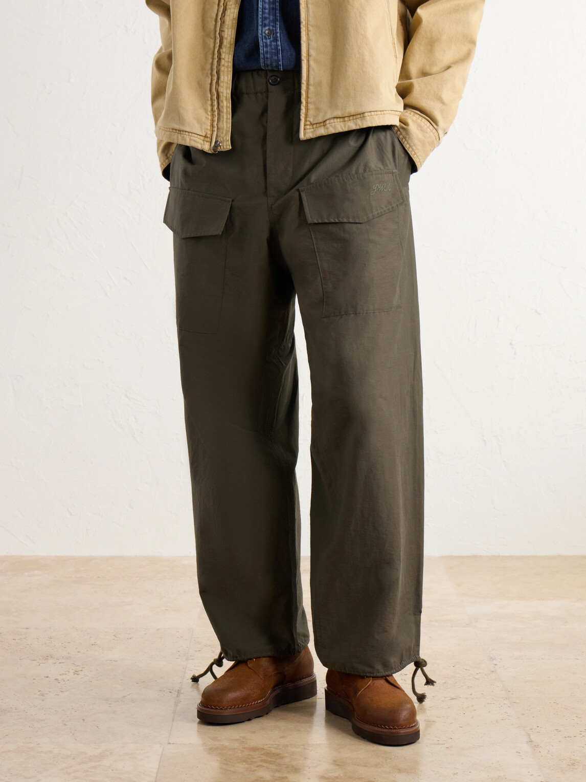 Yuketen - Waxed Suede Derby Shoes - Brown