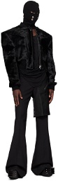 Rick Owens Black Edfu Flight Leather Jacket