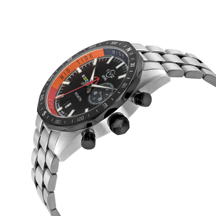 GV2 by Gevril Regatta Black Dial Mens Watch 42705B