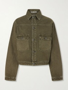 MANAAKI - Pita Garment-Dyed Organic Denim Jacket - Green