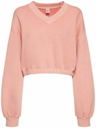 REEBOK CLASSICS - V-neck Cropped Sweatshirt