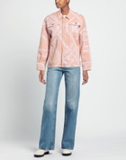 Koché Womens Denim outerwear in Salmon pink