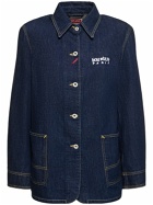 KENZO PARIS Varsity Cotton Denim Workwear Jacket