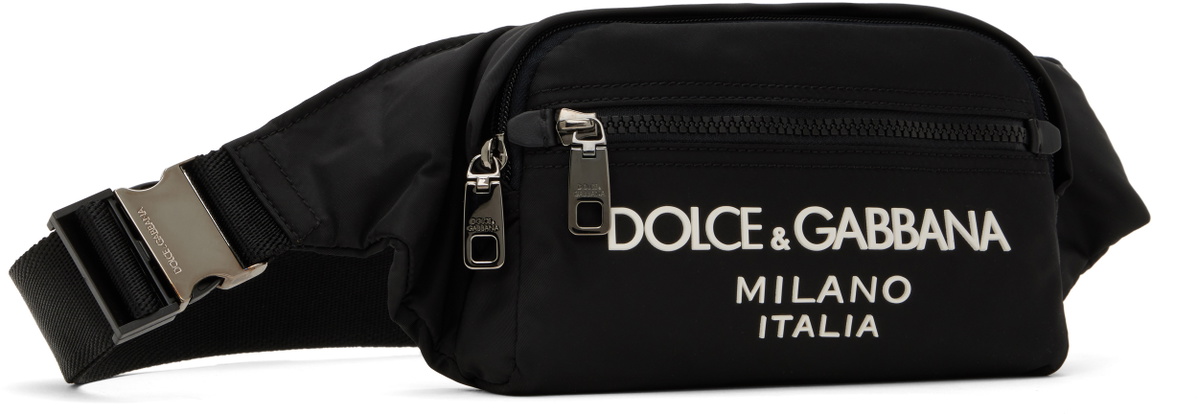 Dolce&Gabbana Black Small Nylon Belt Bag