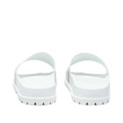 Gucci Men's Pursuit Trek Web Rubber Slide in White