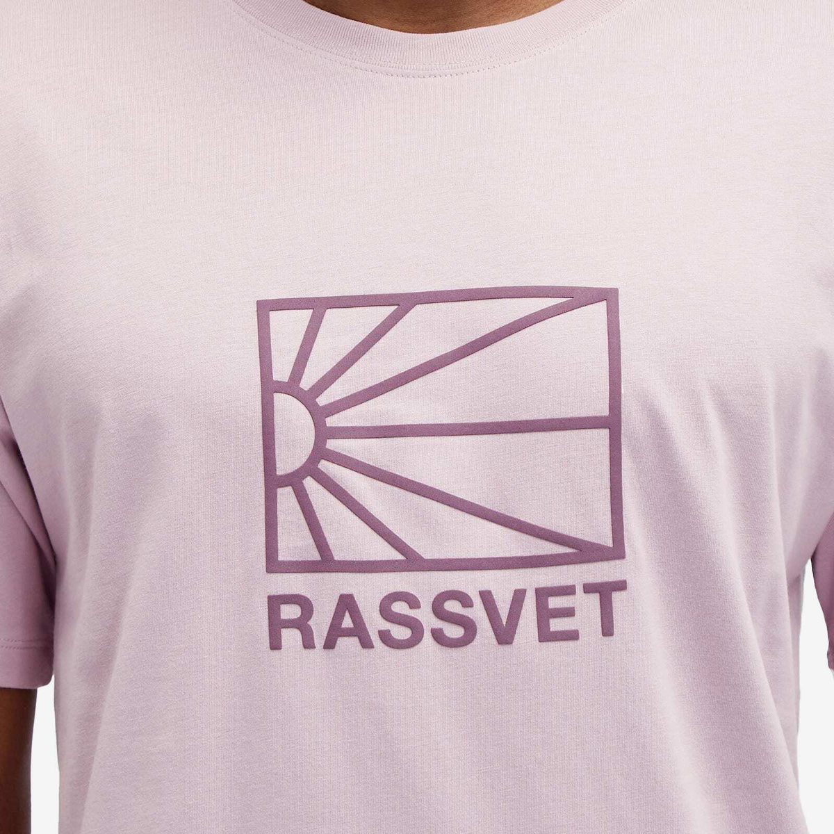 PACCBET Men's Big Logo T-Shirt in Pink