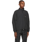 Essentials Black Half-Zip Track Jacket