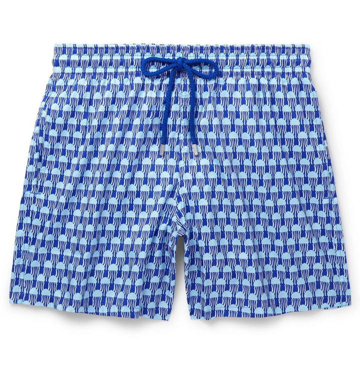 Photo: Vilebrequin - Mahina Mid-Length Printed Swim Shorts - Blue