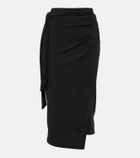 Wolford Origami wrap midi skirt