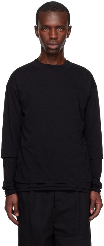 Photo: The Viridi-anne Black Layered Long Sleeve T-Shirt