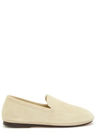Lemaire Suede Loafers White