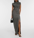 Diane von Furstenberg Apollo metallic jersey maxi dress