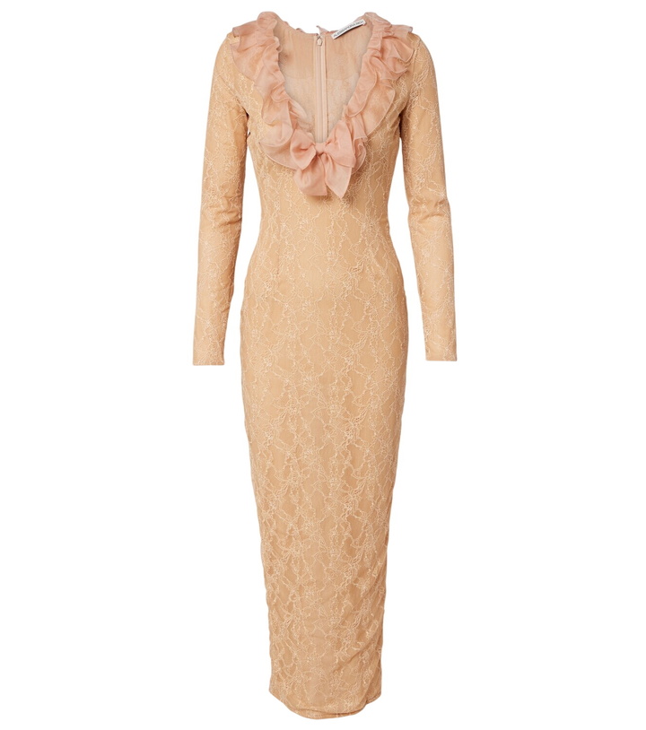 chinese dress ladies Women's Miyu Layered Sleeveless Lace Midi Dress S/M/L Nude Mean Blvd Nude / M