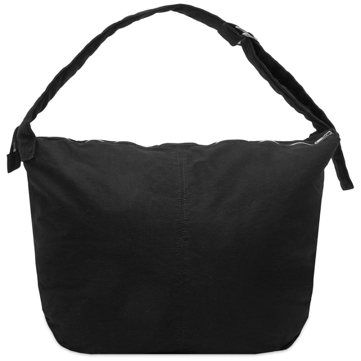 Photo: Nonnative Men's Dweller Padded Shoulder Bag in Black