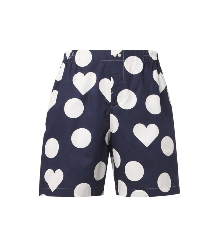 Photo: Jacquemus Caleçon polka-dot cotton poplin shorts