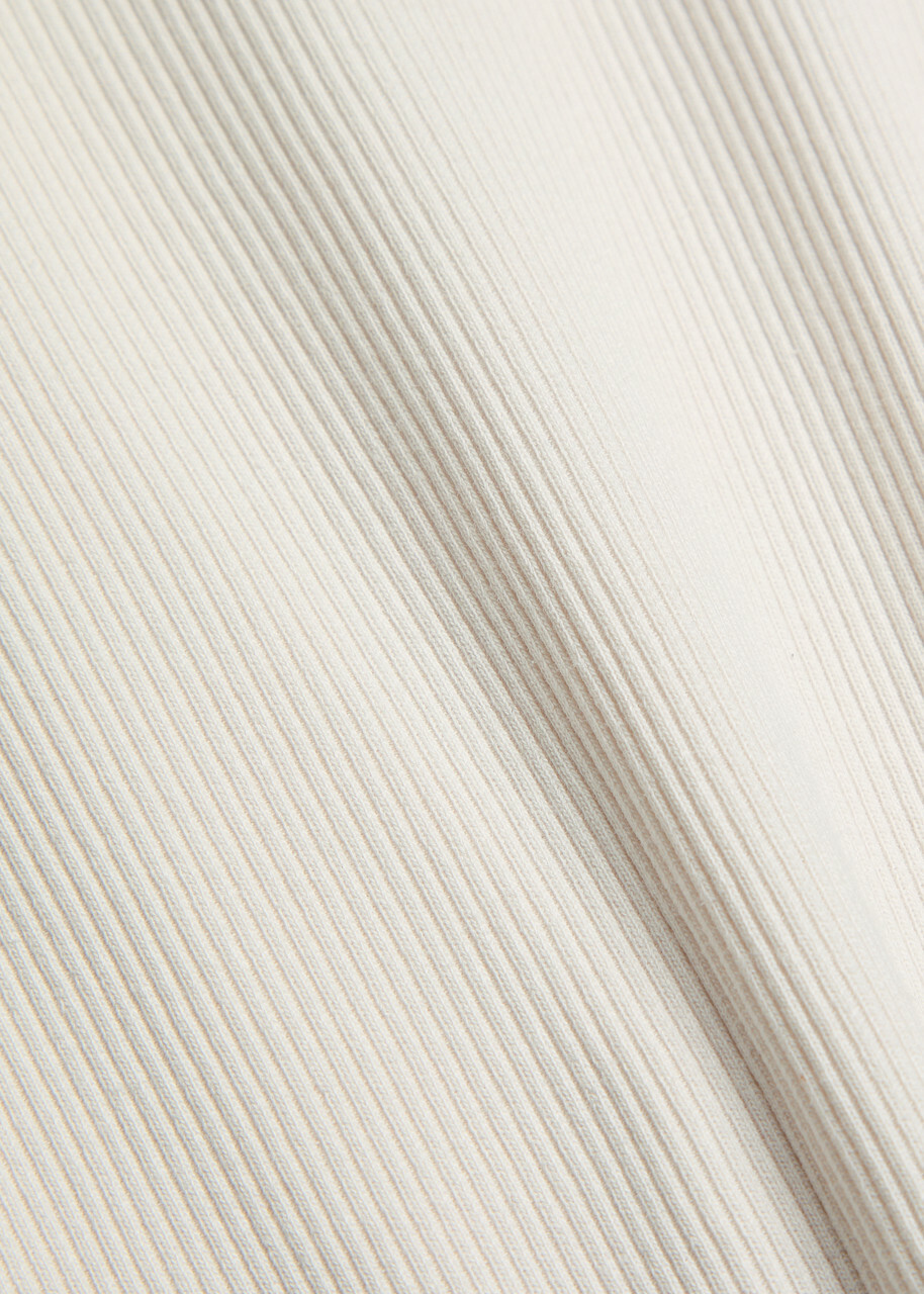 Agolde Viggo Ribbed Cotton Tank top Light Grey