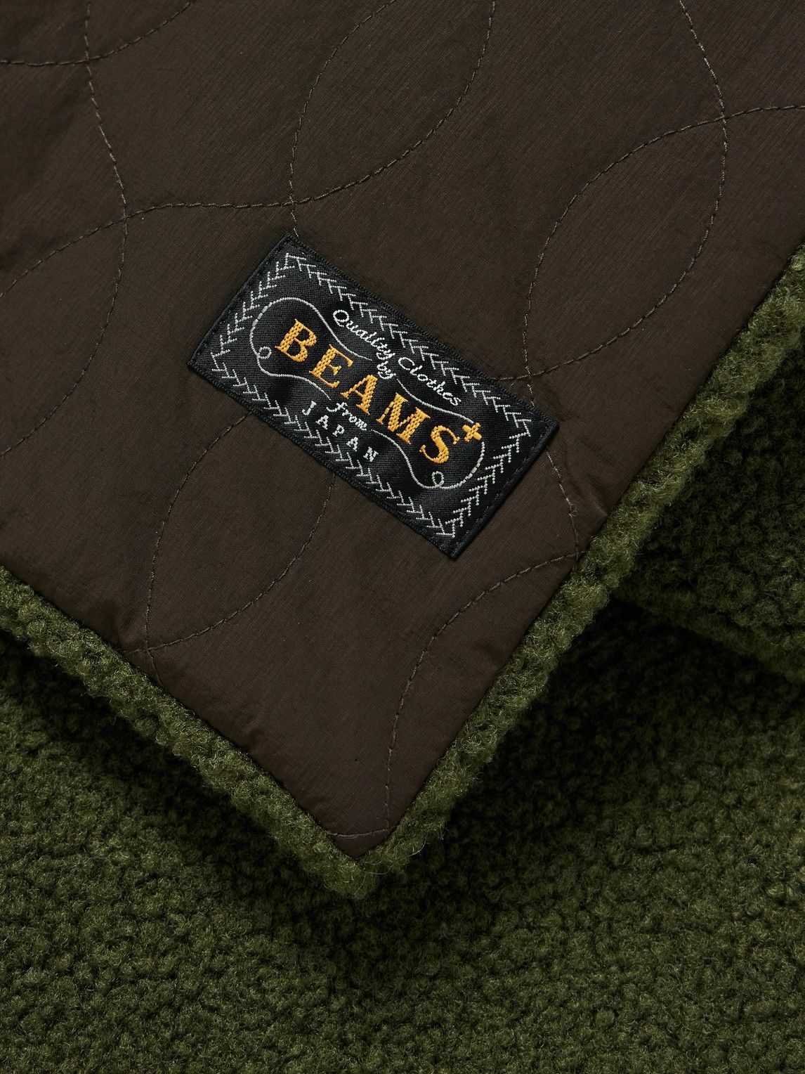 Beams Plus - Muffler Boa Quilted Nylon and Fleece Scarf
