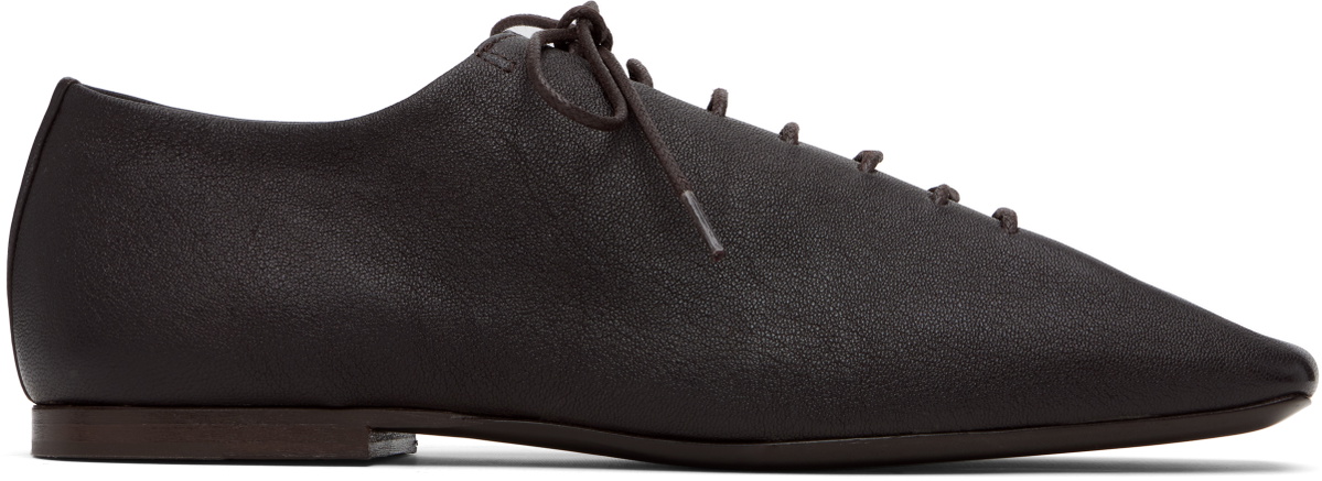 LEMAIRE Brown Souris Flat Classic Derbys
