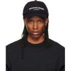 WOOYOUNGMI Black Embroidered Ball Cap