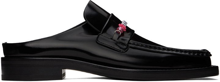 Photo: Martine Rose Black Beaded Square Toe Loafers