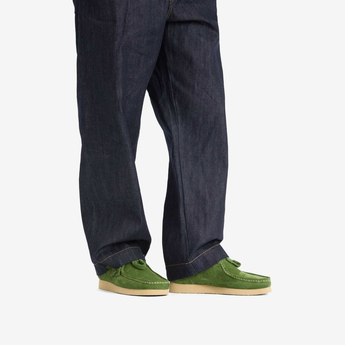 Clarks Originals Men's Wallabee in Green Suede