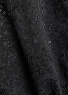 Alice + Olivia Taeyn Lace Bodysuit Black