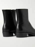 Alexander McQueen - Punk Embellished Leather Chelsea Boots - Black