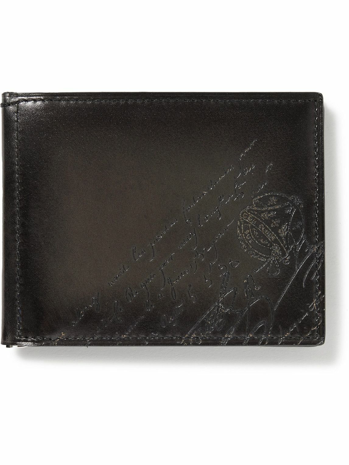 Berluti - Clip Signature Canvas and Leather Billfold Wallet Berluti