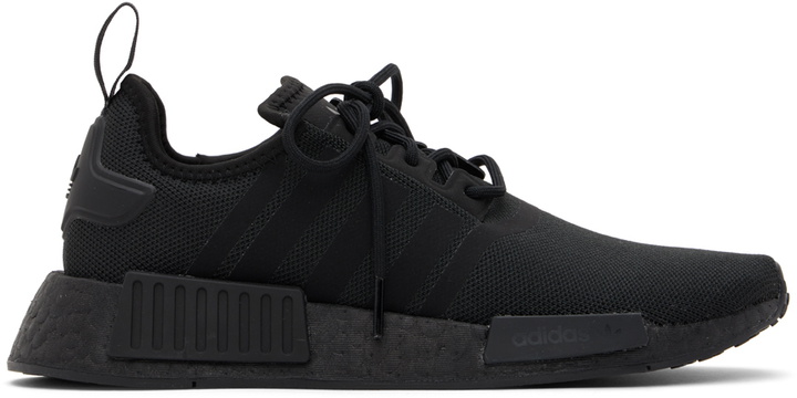 Photo: adidas Originals Black NMD_R1 Primeblue Sneakers