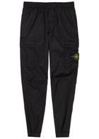 Stone Island Stretch-cotton Cargo Trousers Black