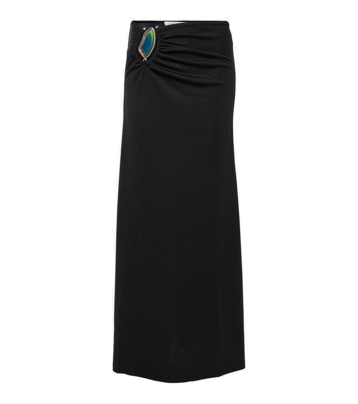 Photo: Christopher Esber Moodstone ruched maxi skirt