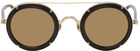 Matsuda Black & Gold M3080 Sunglasses