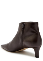 The Row Carla 45 Leather Ankle Boots Brown