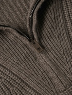 Nili Lotan - Heston Ribbed Cashmere Half-Zip Sweater - Green