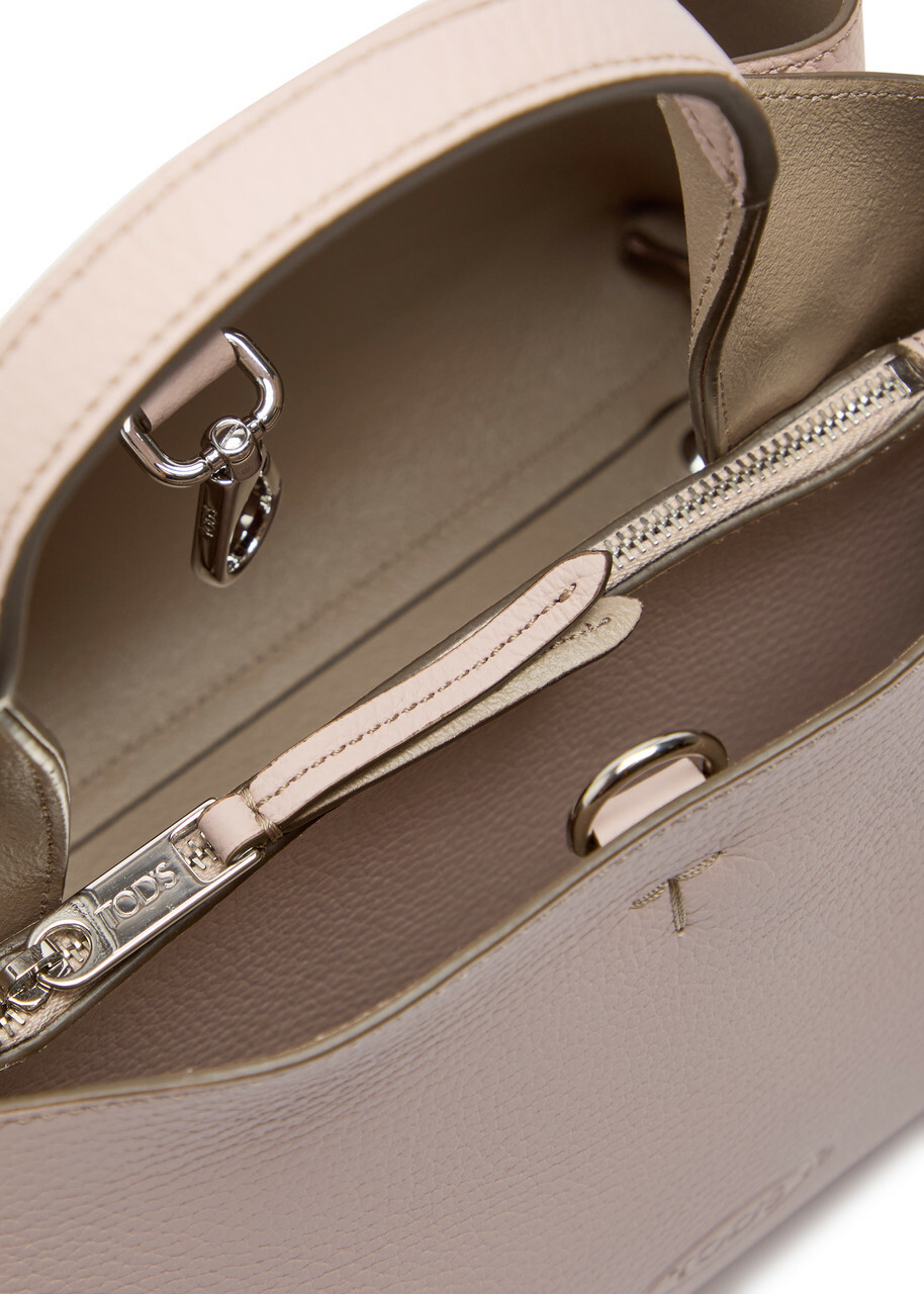 Tods Florida Mini Leather Tote bag - Light Pink - One Size