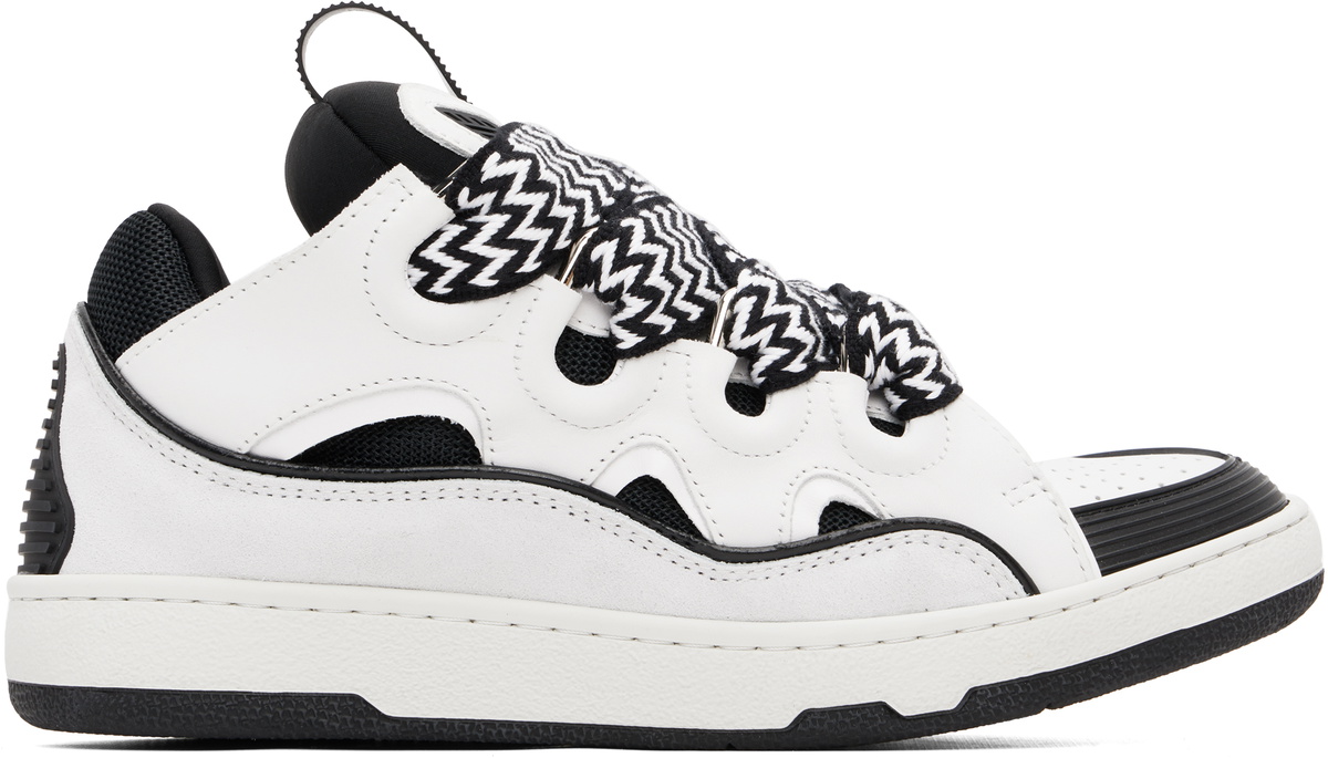 Lanvin White Curb Sneakers