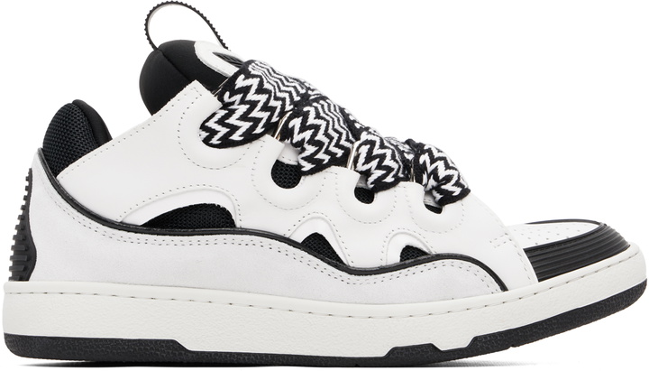 Photo: Lanvin White Curb Sneakers
