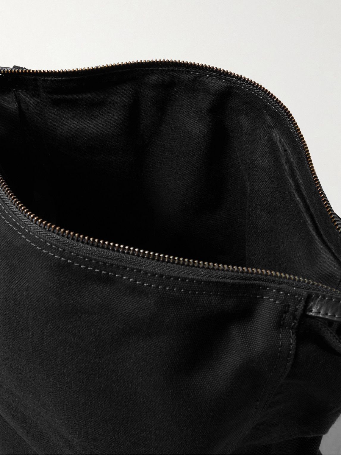 Belstaff - Bruce Logo-Appliquéd Leather-Trimmed Canvas Backpack Belstaff