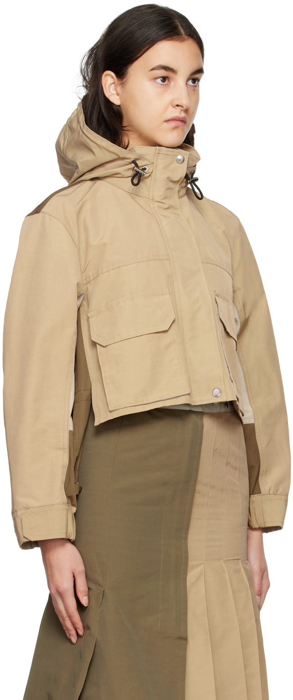 Sacai Khaki Paneled Jacket Sacai