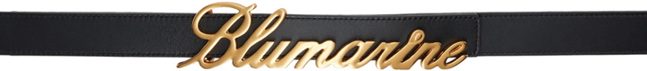 Photo: Blumarine Black Logo Belt