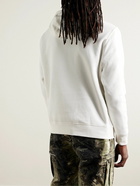 Nike - Sportswear Club Logo-Embroidered Cotton-Blend Jersey Hoodie - Neutrals