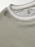 Brunello Cucinelli Kids - Ages 8-11 Cotton-Jersey T-Shirt - Green - 10