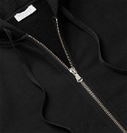 Sunspel - Loopback Cotton-Jersey Zip-Up Hoodie - Black